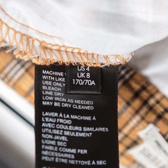 URBAN OUTFFITTERS Mensy Plaid Straight Crop Trouser Pants Academia Twee Hippie 4 - Picture 10 of 11